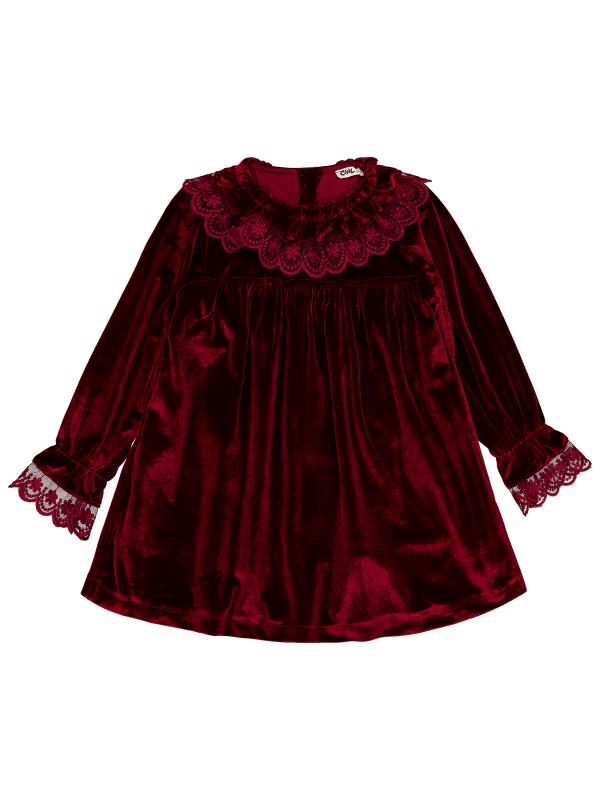 Picture of Girls Dress and Overall 2-5 Years Burgundy - Package