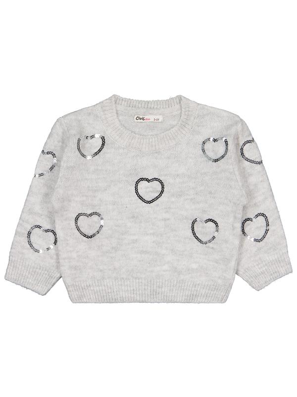Picture of Girls Sweater 2-5 Years Gray Melange - Package