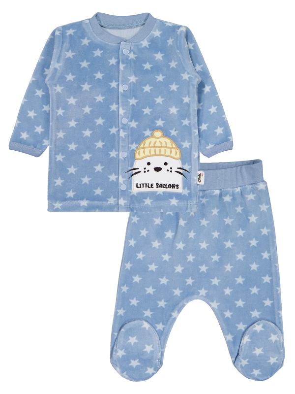 Picture of Baby Pajama Set 0-24 Months Ice Blue - Package