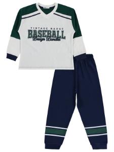 Picture of Boys Pajama Set 10-13 Years Green - Package