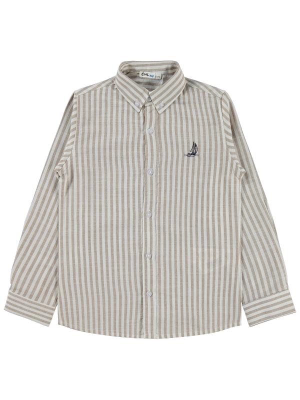 Picture of Boys Shirt 6-9 Years Beige - Package
