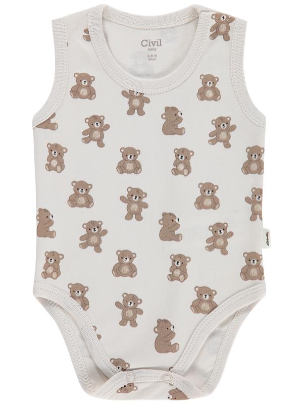 Picture of Baby Snapsuit 0-24 Months Stone Color - Package
