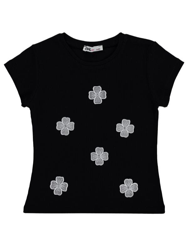 Picture of Girls T-Shirt 6-9 Years Black - Package