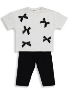 Picture of Girls Set 6-9 Years Ecru-Black - Package