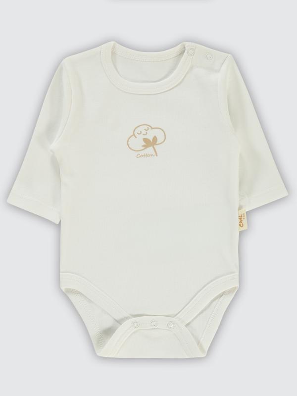 Picture of Baby Snapsuit 0-24 Months Ecru - Package