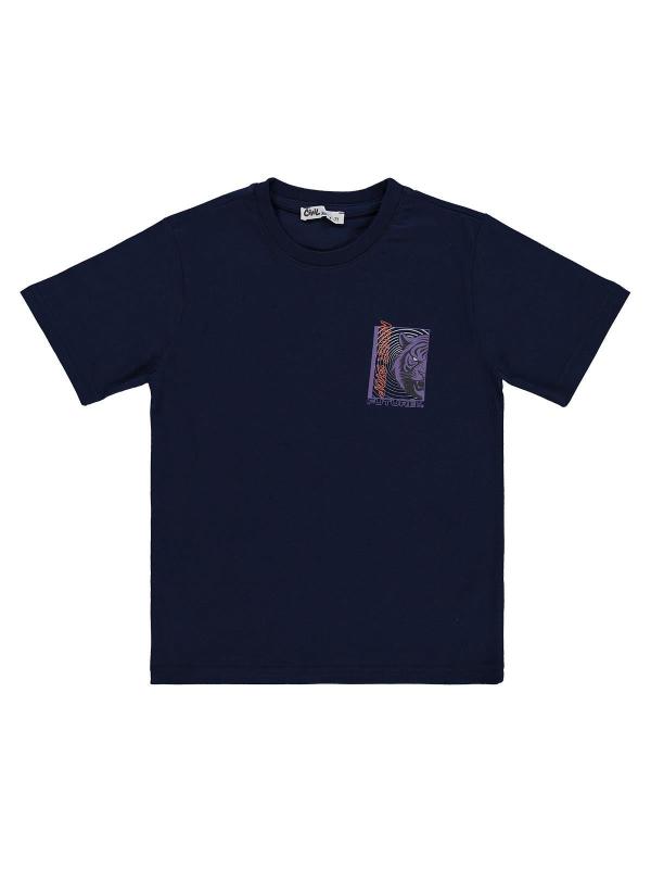 Picture of Boys T-Shirt 10-13 Years Navy - Package