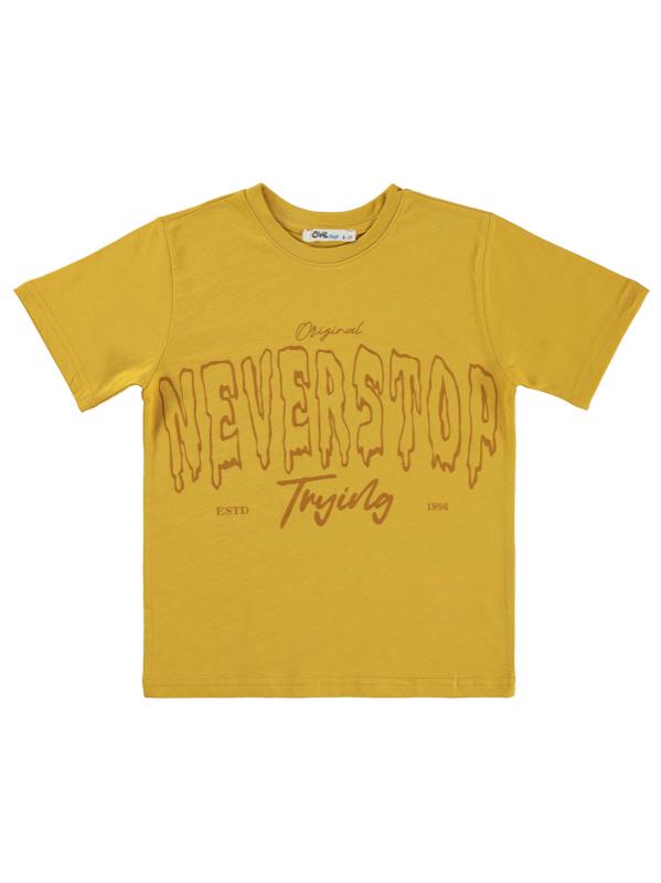 Picture of Boys T-Shirt 6-9 Years Dark Mustard - Package