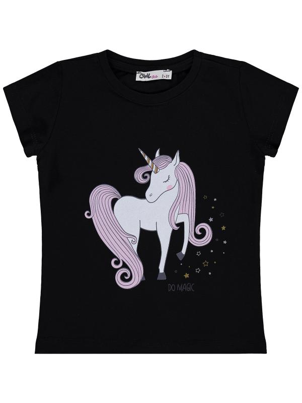 Picture of Girls T-Shirt 2-5 Years Black - Package