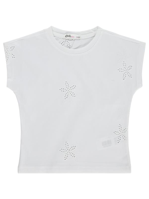 Picture of Girls T-Shirt 2-5 Years Off White - Package
