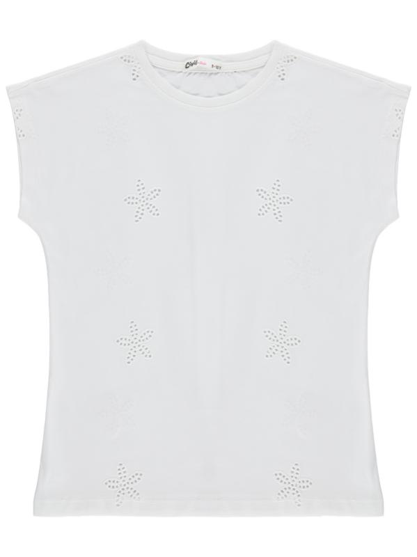 Picture of Girls T-Shirt 6-9 Years Off White - Package