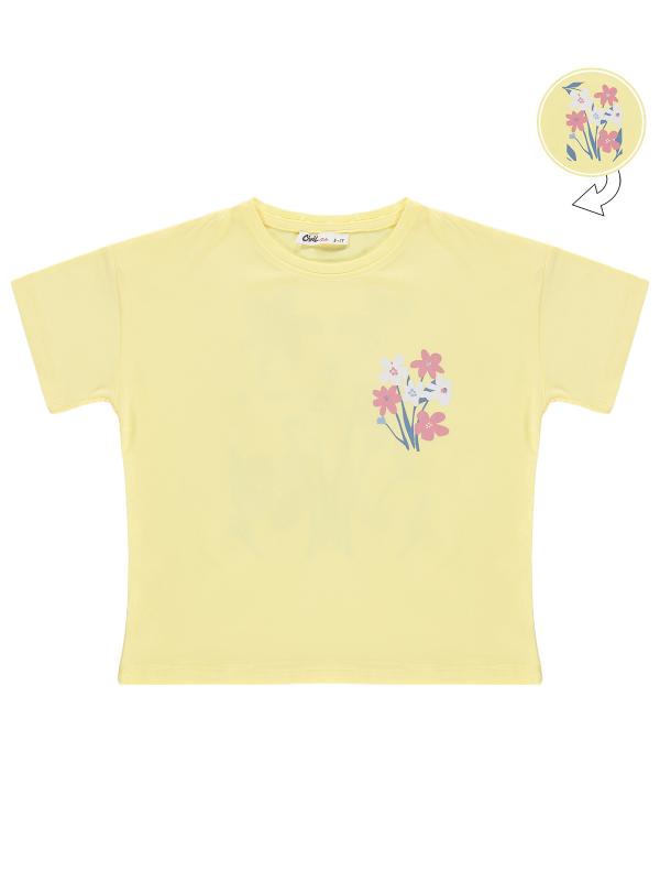 Picture of Girls T-Shirt 6-9 Years Yellow - Package
