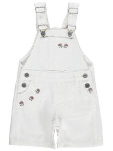 Picture of Girls Overalls 2-5 Years Off White - Package