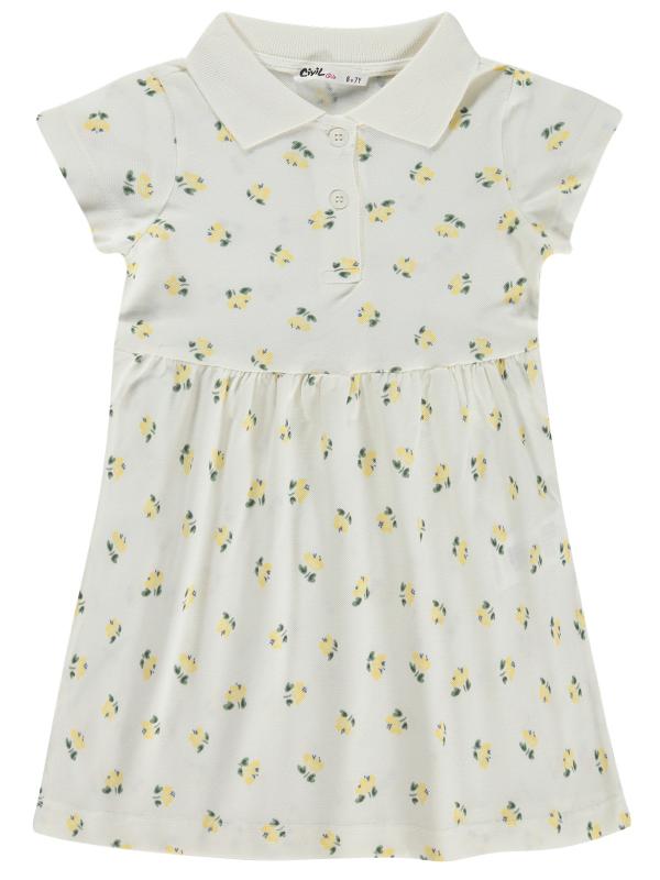 Picture of Girls Dress and Overall 6-9 Years Off White - Package