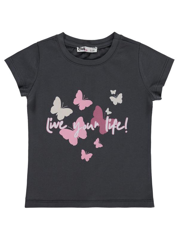 Picture of Girls T-Shirt 2-5 Years Anthracite - Package