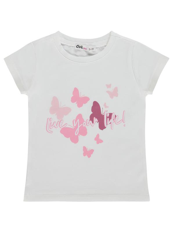 Picture of Girls T-Shirt 2-5 Years Off White - Package