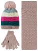 Picture of Girls Scarf, Beanie, and Gloves Sets 6-9 Years Powder Pink (Do not use) - Package