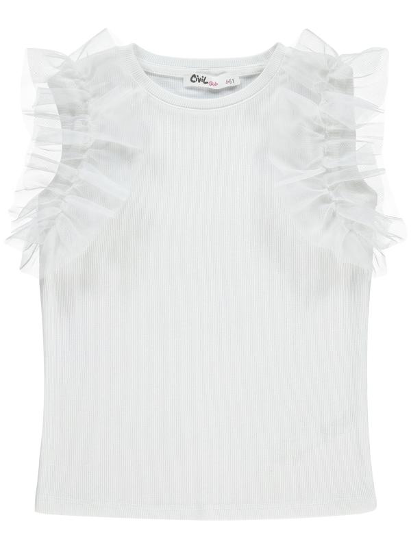 Picture of Girls T-Shirt 6-9 Years Off White - Package