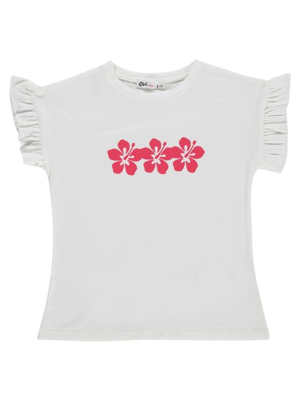 Picture of Girls T-Shirt 6-9 Years Off White - Package