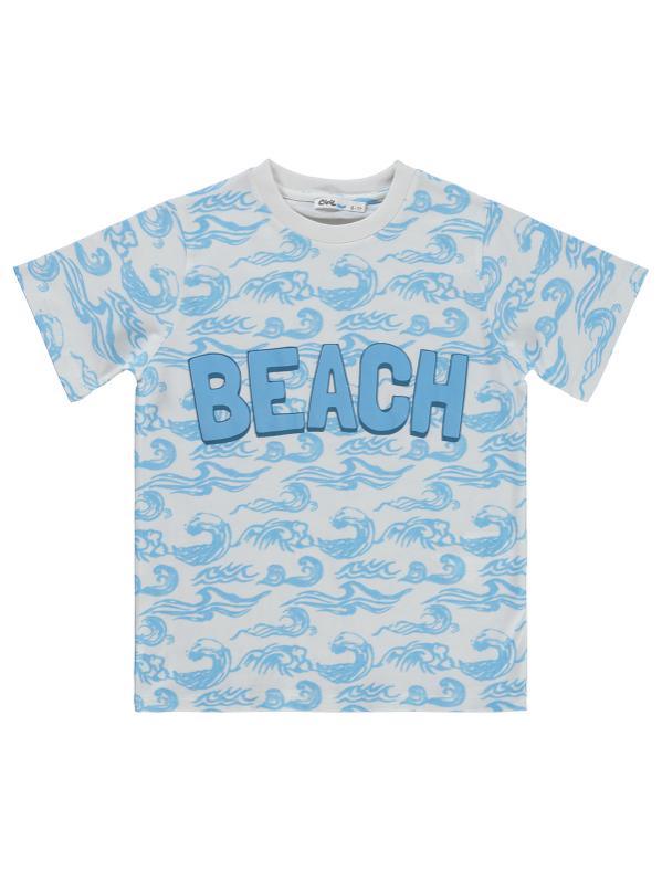 Picture of Boys T-Shirt 6-9 Years Off White - Package