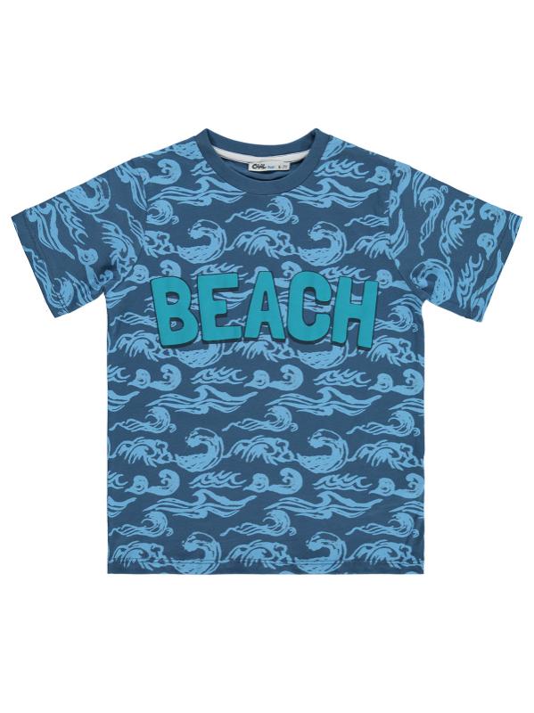 Picture of Boys T-Shirt 6-9 Years Petrol - Package