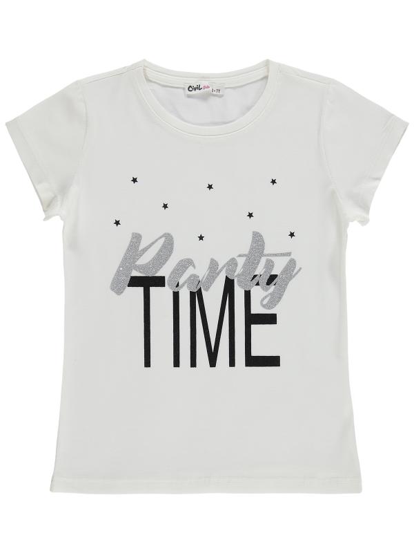 Picture of Girls T-Shirt 6-9 Years Off White - Package