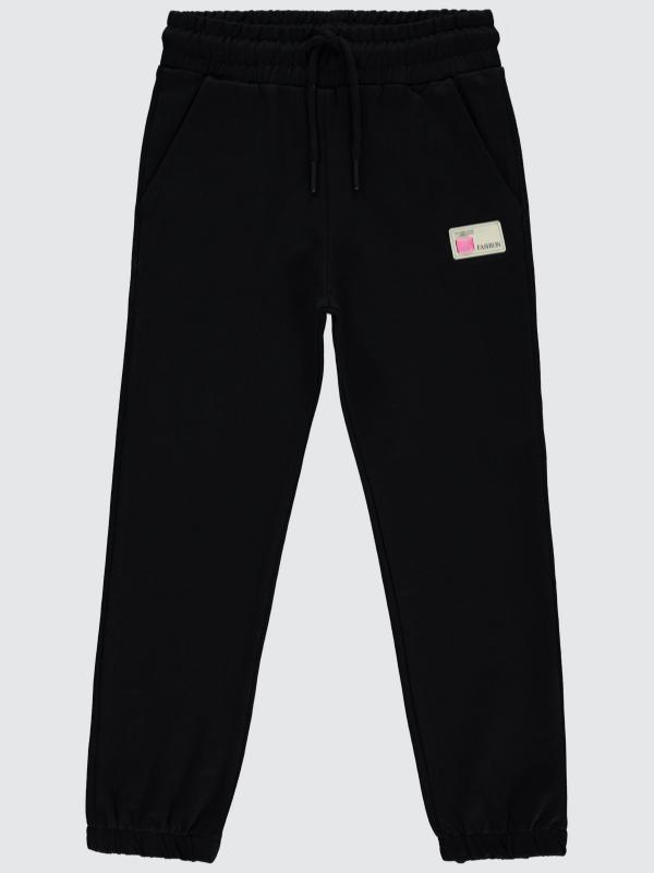 Picture of Girls Track Pants 6-9 Years Black - Package