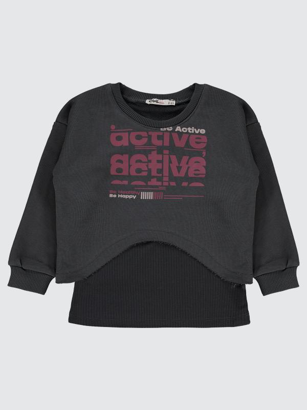 Picture of Girls Sweatshirt 2-5 Years Light Smoke - Package
