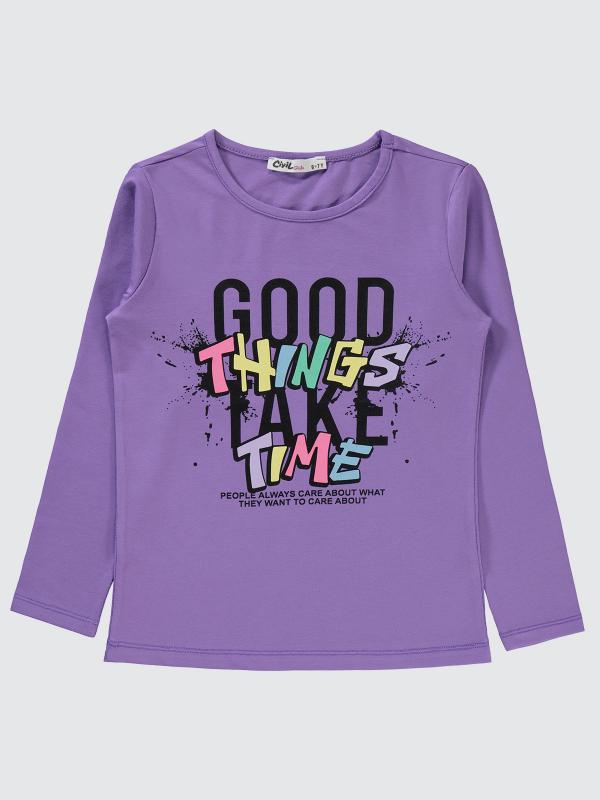 Picture of Girls Sweatshirt 6-9 Years Metal Lavendar Lilac - Package