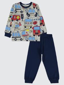 Picture of Boys Pajama Set 2-5 Years Navy - Package