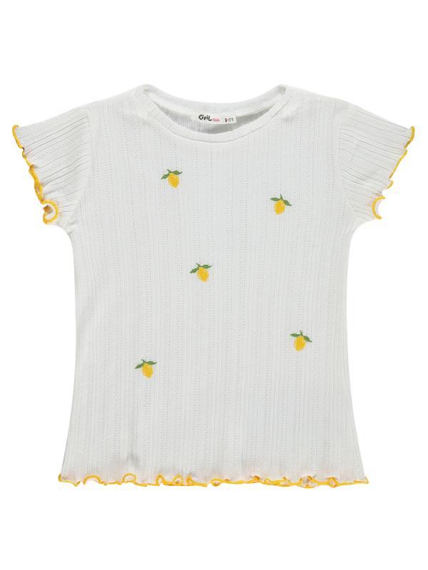 Picture of Girls T-Shirt 6-9 Years Off White - Package