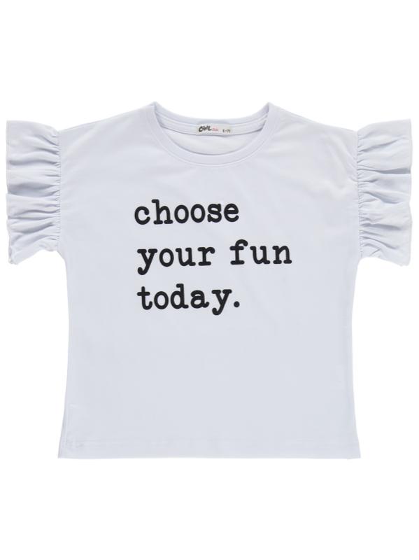 Picture of Girls T-Shirt 6-9 Years White - Package