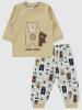 Picture of Baby Pajama Set 0-24 Months Milk Coffee  - Package