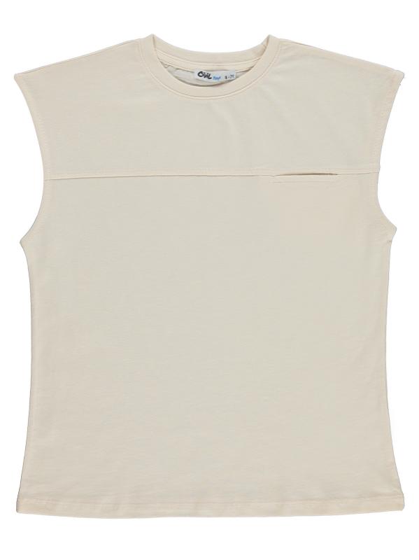Picture of Boys T-Shirt 6-9 Years Ecru - Package