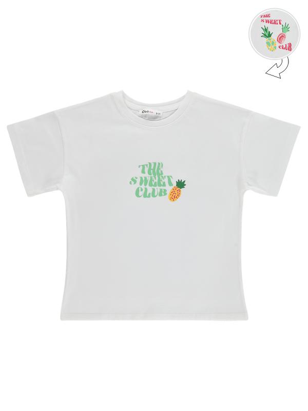 Picture of Girls T-Shirt 6-9 Years Ecru - Package