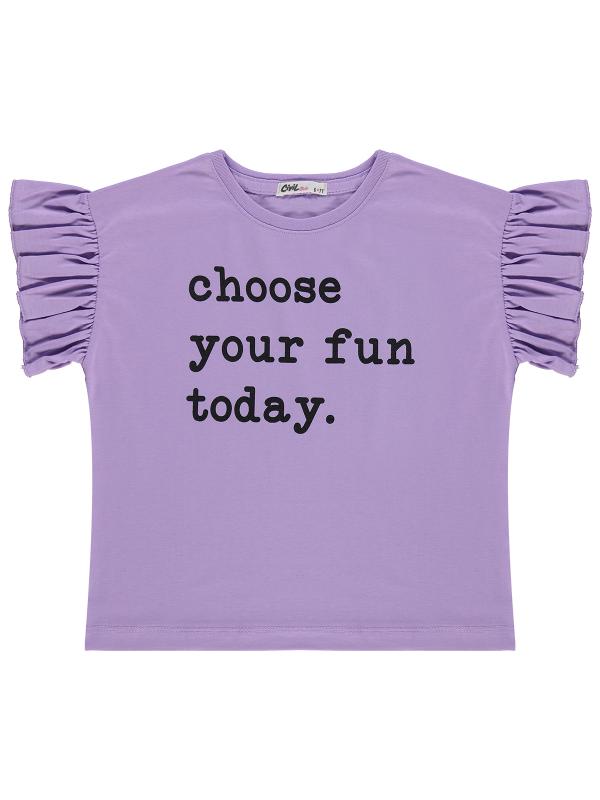 Picture of Girls T-Shirt 6-9 Years Purple - Package