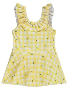 Picture of Girls Swimsuit 6-13 Years Yellow - Package