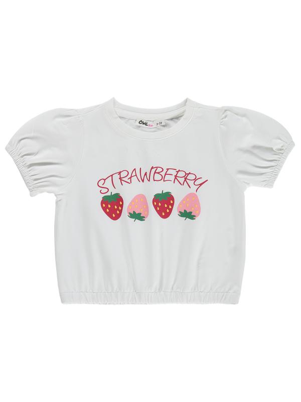 Picture of Girls T-Shirt 2-5 Years Off White - Package