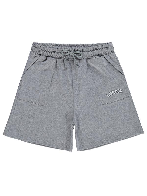 Picture of Girls Shorts 10-13 Years Gray Melange - Package