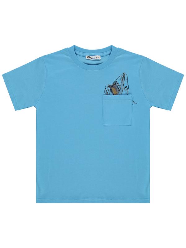 Picture of Boys T-Shirt 6-9 Years Turquoise - Package